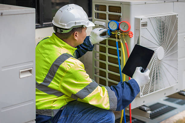Professional Hvac technician working in West Point, PA